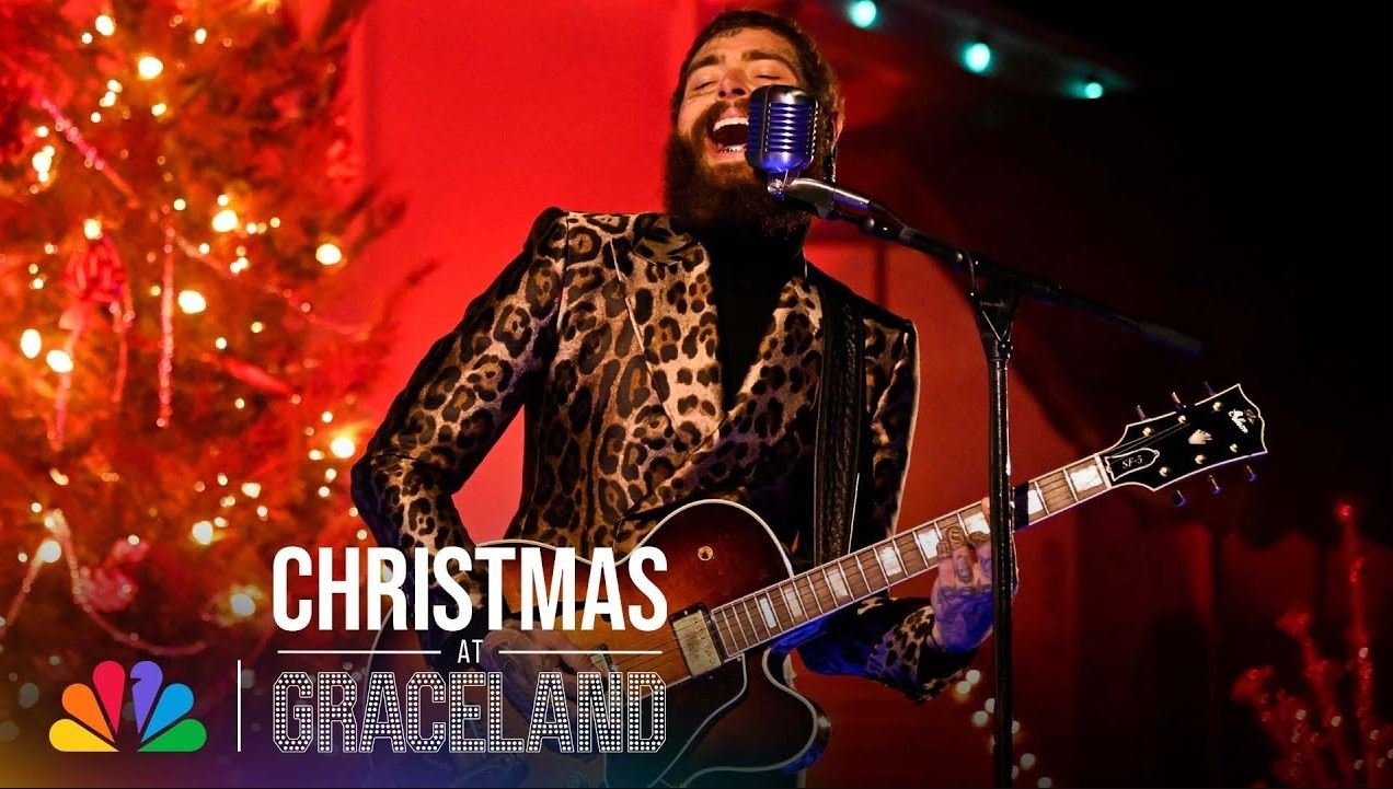 Post Malone Performs “Devil In Disguise” At “Christmas At Graceland” Special