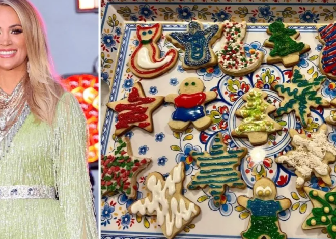 Carrie Underwood Jokes About Fitting Into Her Tight Las Vegas Outfits After Christmas Cookie Baking Spree
