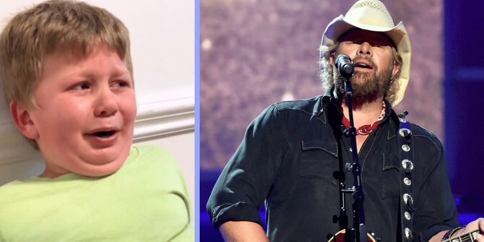 Little Boy Cries While Singing “Should’ve Been A Cowboy” After Learning Toby Keith Died