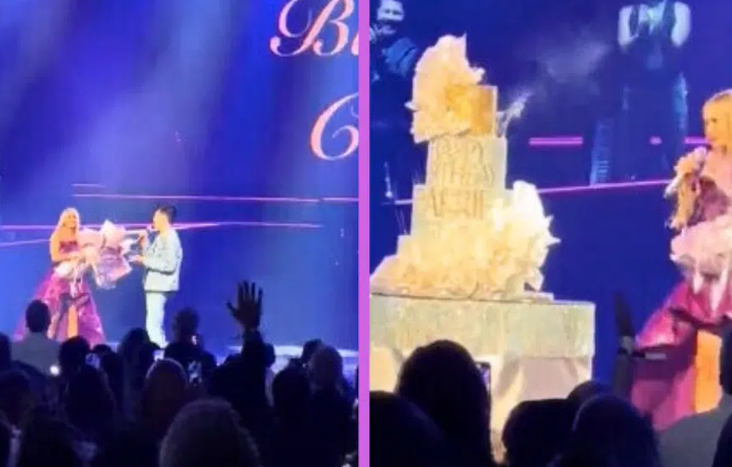 Crowd Sings Happy Birthday To Carrie Underwood During Her Vegas Show