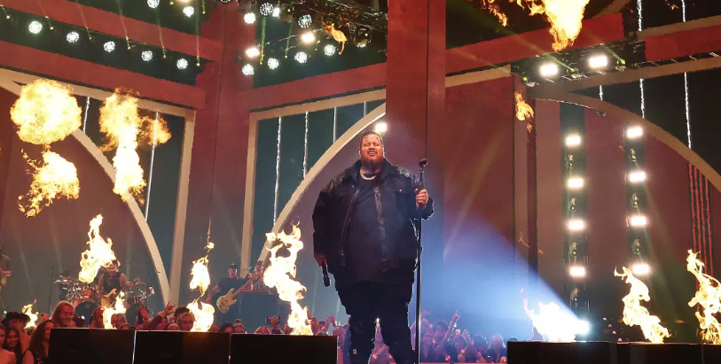 Jelly Roll Closes the CMT Music Awards with Fiery Performance