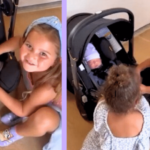 See Kane Brown’s Daughters Meet Their Little Brother For The First Time