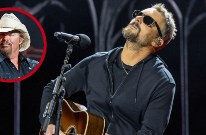 Eric Church Delivers Moving Tribute Performance To Toby Keith