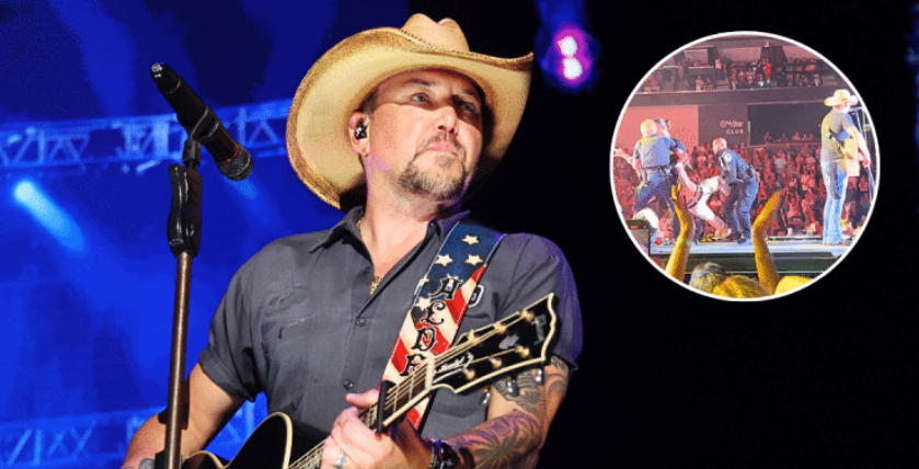 WATCH: Fan Tackled & Removed From Stage During Jason Aldean Concert