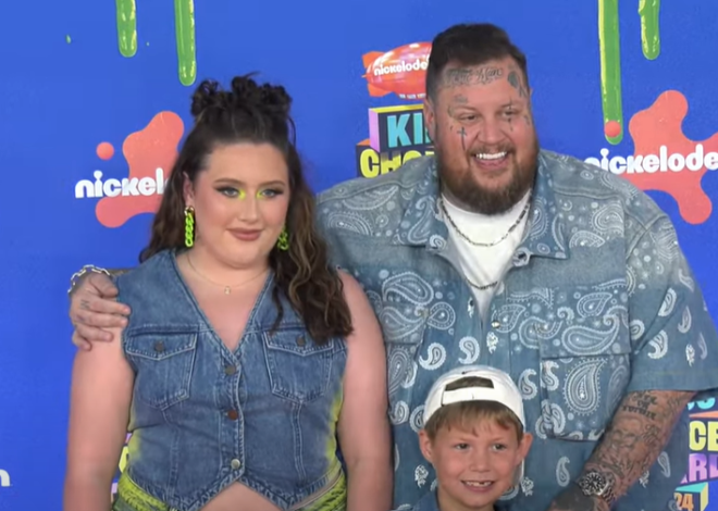 Jelly Roll Walks Red Carpet With Both Kids For The First Time