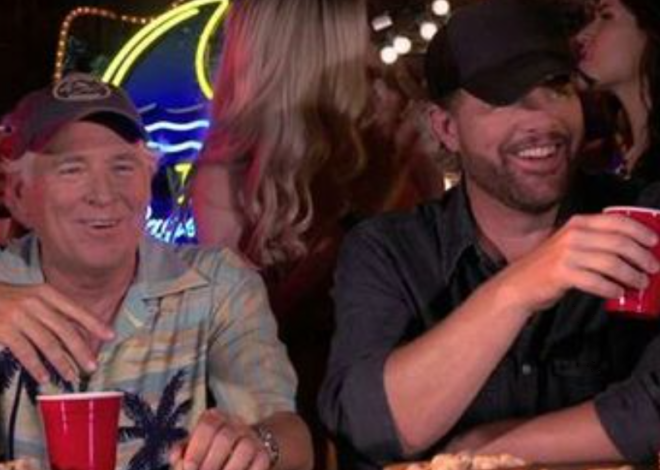 Jimmy Buffett and Toby Keith >> [Too Drunk To Karaoke]