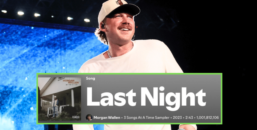 Morgan Wallen’s “Last Night” Becomes First Solo Country Song To Surpass 1 Billion Spotify Streams