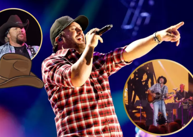 Luke Bryan Dons a Cowboy Hat to Honor Toby Keith (VIDEO)