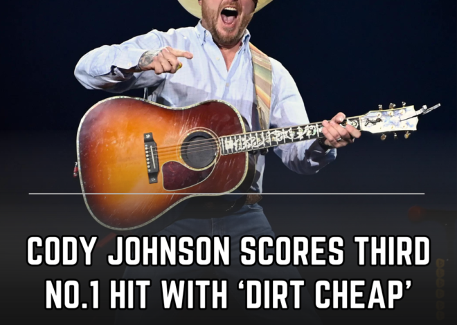 “Dirt Cheap” is Cody Johnson’s third #1 hit