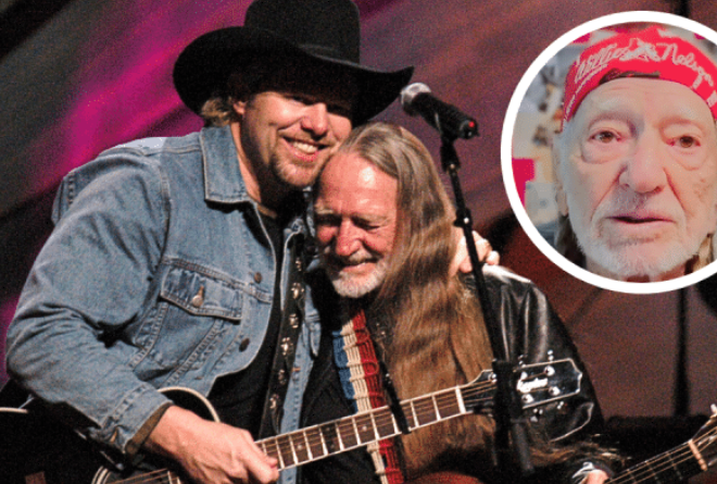 Willie Nelson Gets Emotional While Remembering His “Good Friend” Toby Keith