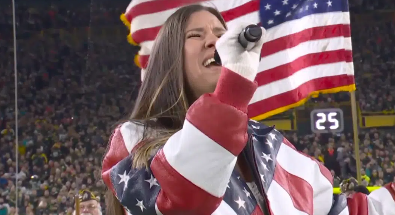 Jessie G Sings Rendition Of National Anthem Ahead of Dolphins vs. Packers NFL Game