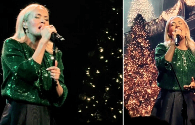 Carrie Underwood Surprises Church Crowd With Christmas Performance