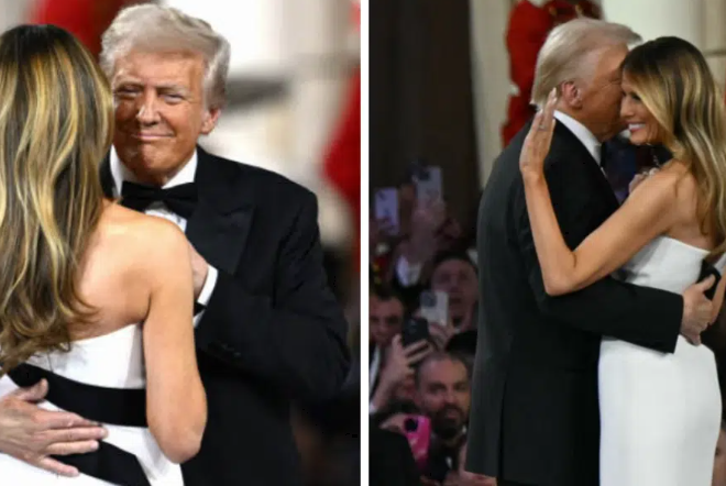 President Donald Trump And First Lady Share Dance At Inaugural Ball