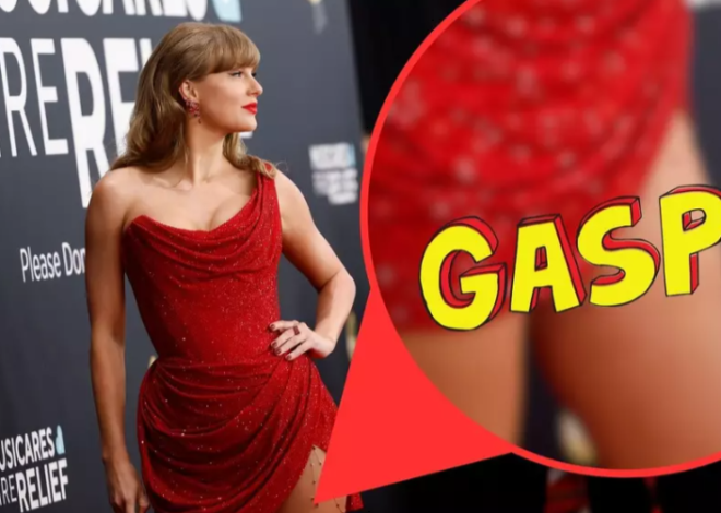 Taylor Swift’s ‘T’ Leg Chain Is What Grammy Fans Are Talking About [Pictures]