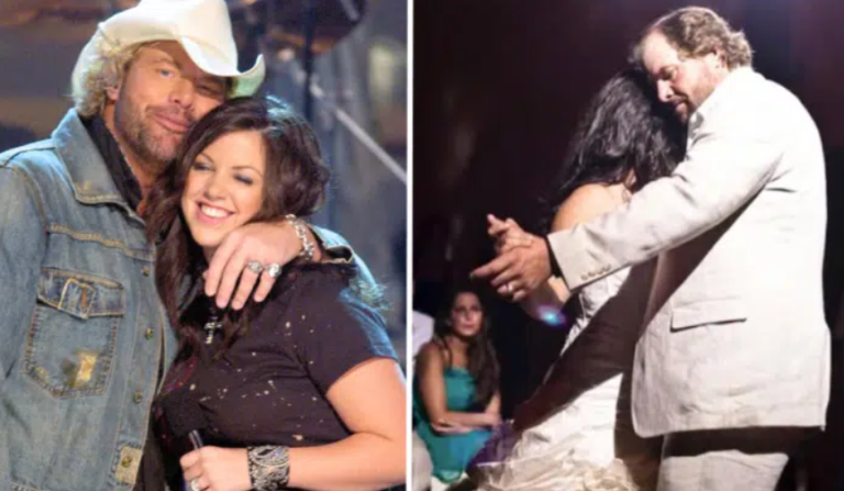 Krystal Keith and Toby Keith sharing a heartfelt moment on stage and at home with family