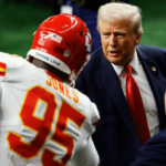 President Donald Trump Appears At Super Bowl LIX