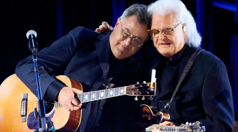 Ricky Skaggs Joins Vince Gill For Emotional “Go Rest High” Performance On “Opry 100”