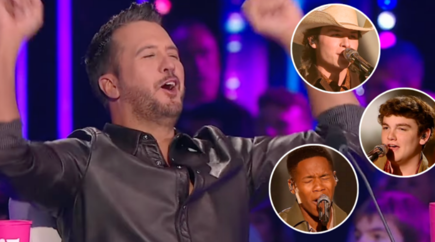 IDOL: Slater Nalley, Thunderstorm Artis & John Foster Light Up The Stage With Luke Bryan’s No.1 Hit