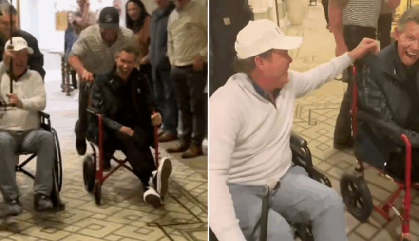 WATCH: Clay Walker And Randy Travis “Race” In Their Wheelchairs