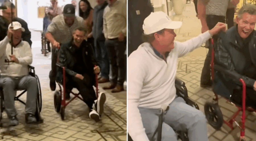 WATCH: Clay Walker And Randy Travis “Race” In Their Wheelchairs