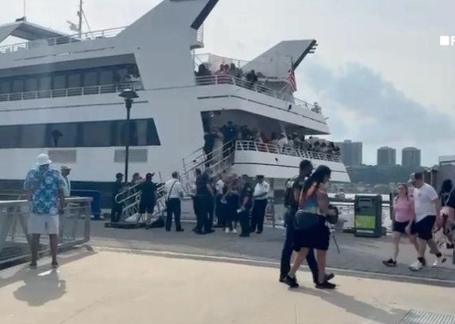 Mega-yacht with 400 passengers crashes into New York City dock, injuring nearly a dozen