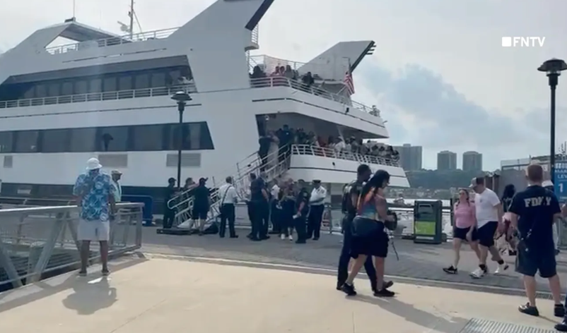 Mega-yacht with 400 passengers crashes into New York City dock, injuring nearly a dozen