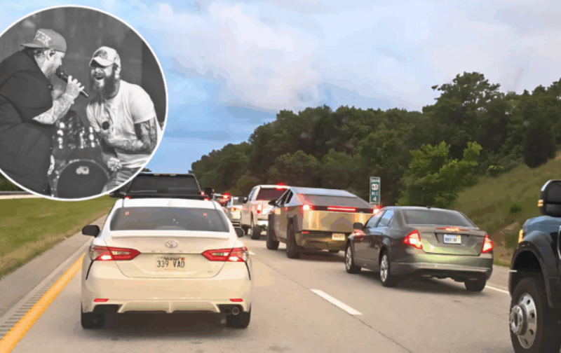 Post Malone & Jelly Roll Fans Stuck In “Nightmare” Traffic Demand Refunds After Missing Their Show