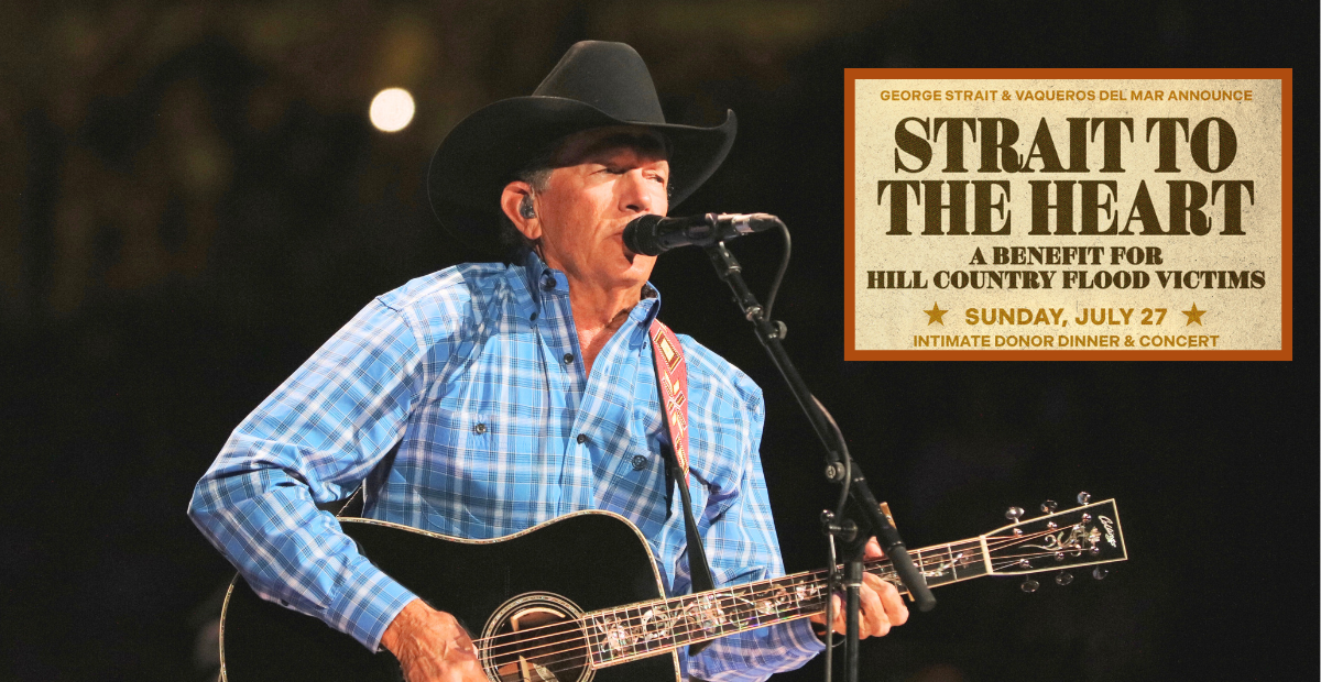 George Strait to Headline “Strait to the Heart” Benefit Concert for Texas Flood Relief