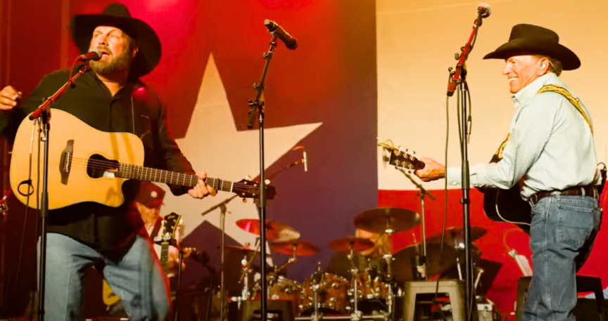 Garth Brooks Surprises Crowd At George Strait’s Texas Flood Relief Benefit Concert