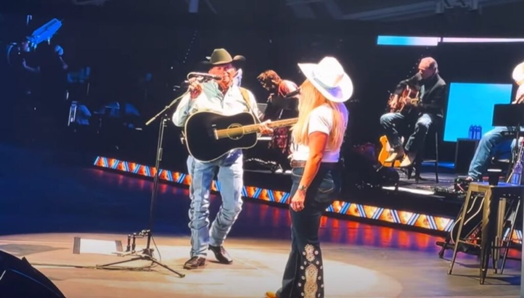George Strait & Miranda Lambert Team Up For Beautiful Performance Of “Run” & “How ‘Bout Them Cowgirls” At SoFi Stadium