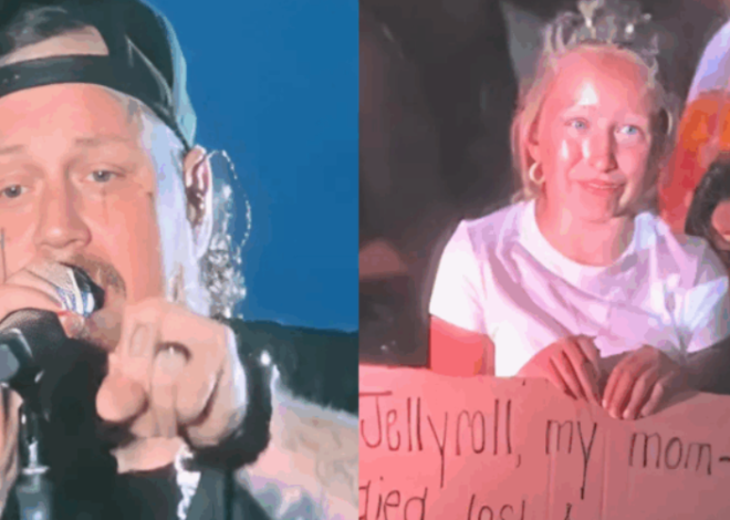 [WATCH] Jelly Roll Breaks Down On Stage After Reading Young Girl’s Tragic Sign