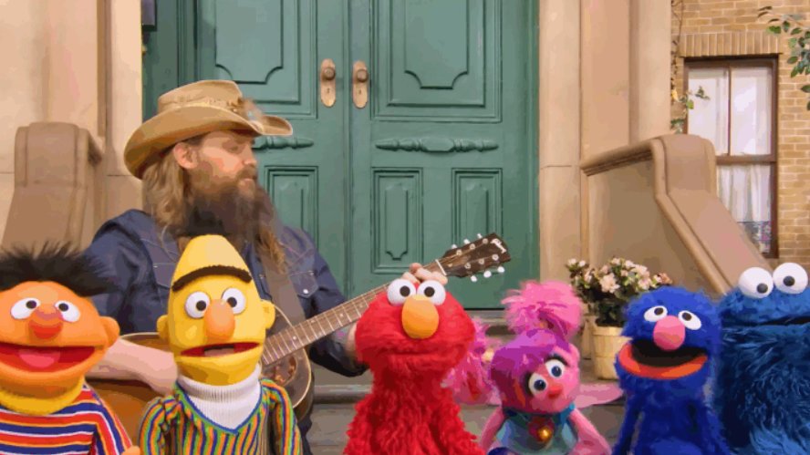 Elmo Sings With His Friend, Chris Stapleton, On ‘Sesame Street’