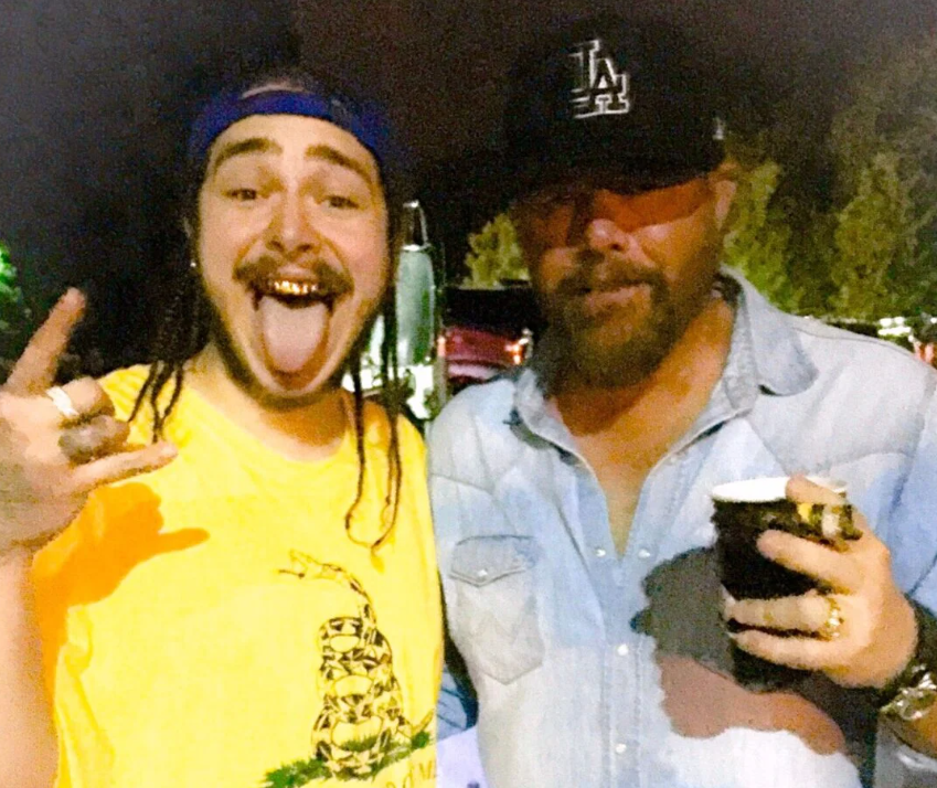 Post Malone, Jelly Roll, And Chandler Walters Joyfully Sing Toby Keith Song