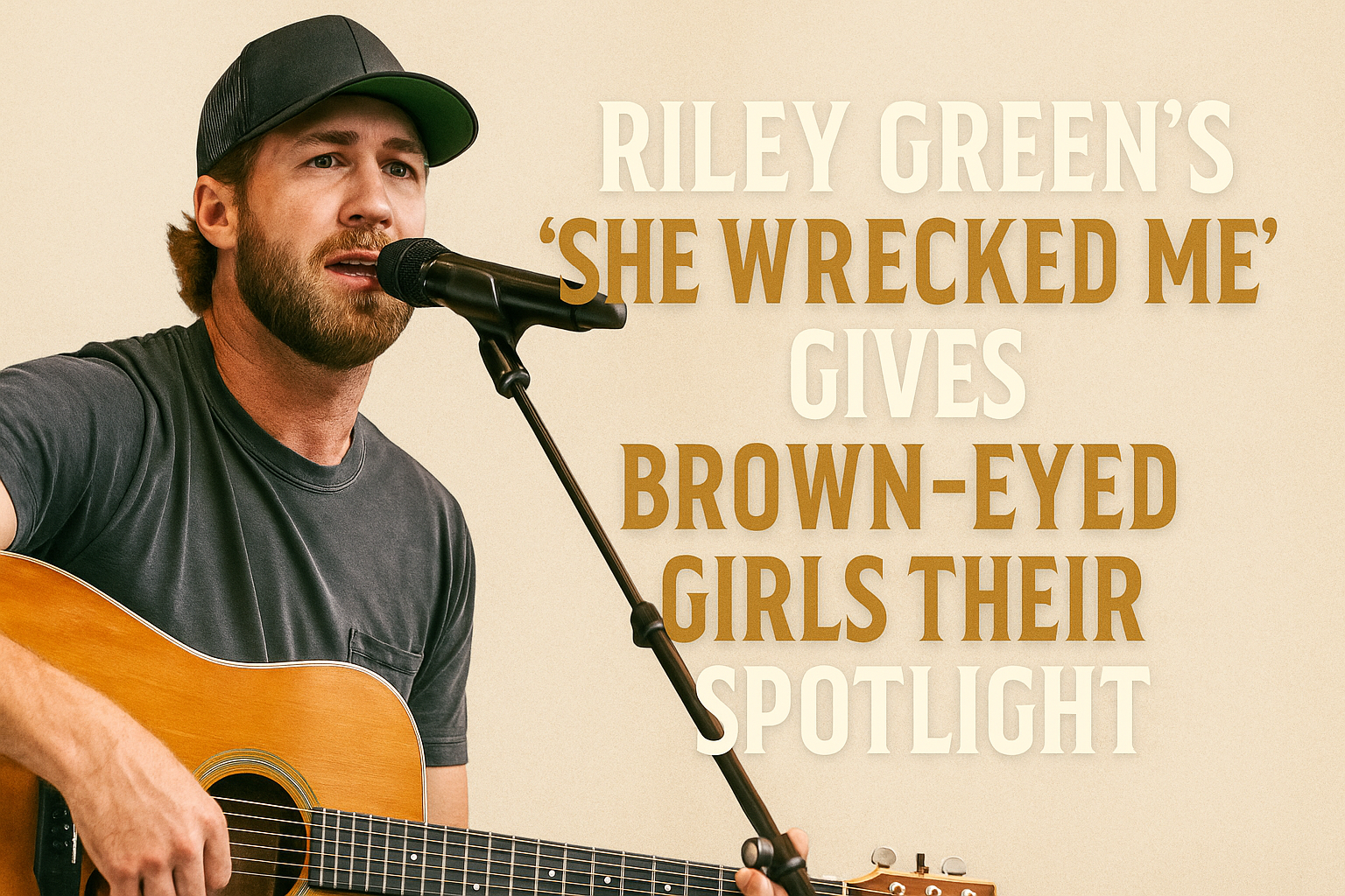 Riley Green’s New Song ‘She Wrecked Me’ Gives Brown-Eyed Girls Their Spotlight