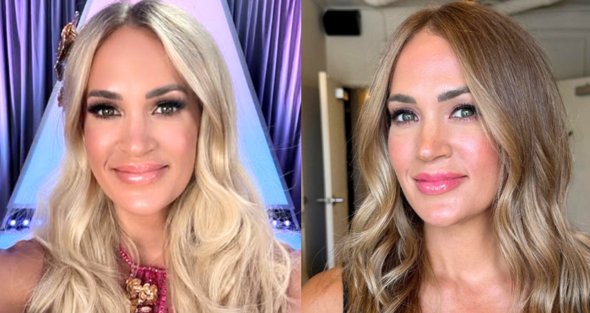 [PHOTOS] Carrie Underwood Shocks Fans With Bold Return To Her Natural Hair Color