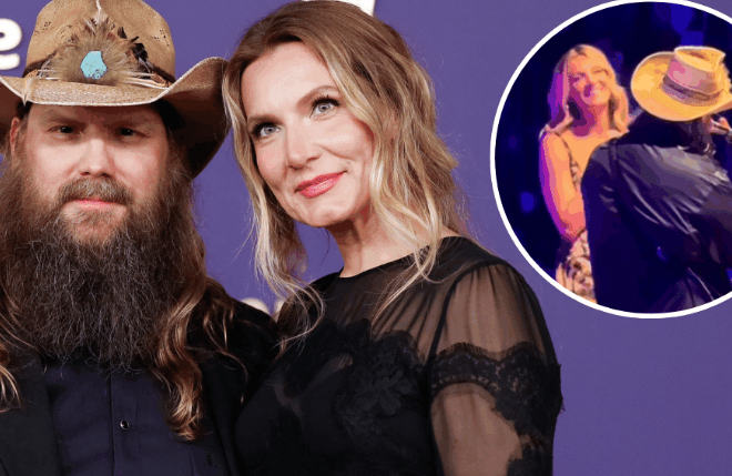 [Watch] Chris Stapleton Serenades His Wife Morgane In A Sweet Onstage Moment