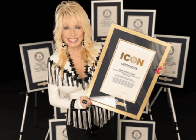 Dolly Parton Honored As Guinness World Records Icon For 11 Record-Breaking Titles