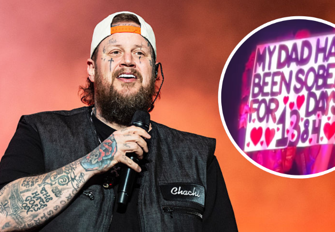 Jelly Roll Jumps Off Stage Mid-Show To Meet Fan Who’s 1,384 Days Sober, “I Never Do This”