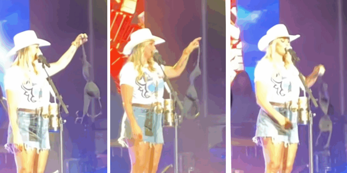 Fan Throws Bra At Miranda Lambert On Stage – See Her Reaction