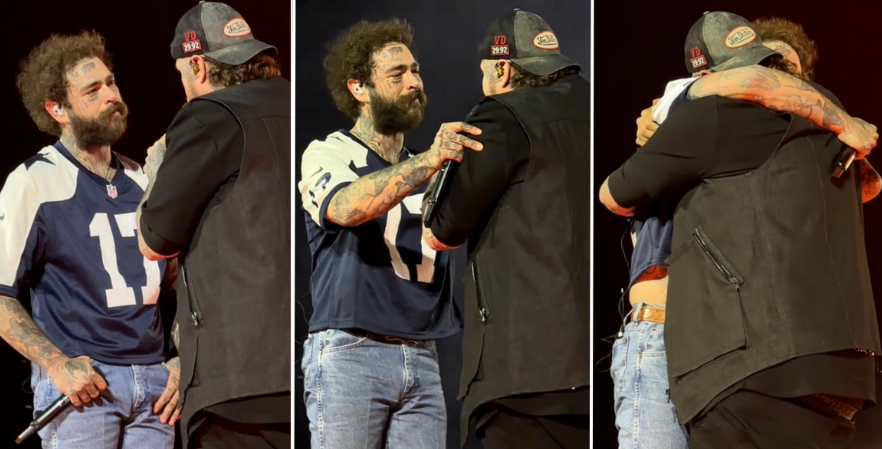 Jelly Roll Makes Post Malone Tear Up After Spilling His Heart Out On Stage, “You Changed My Life”