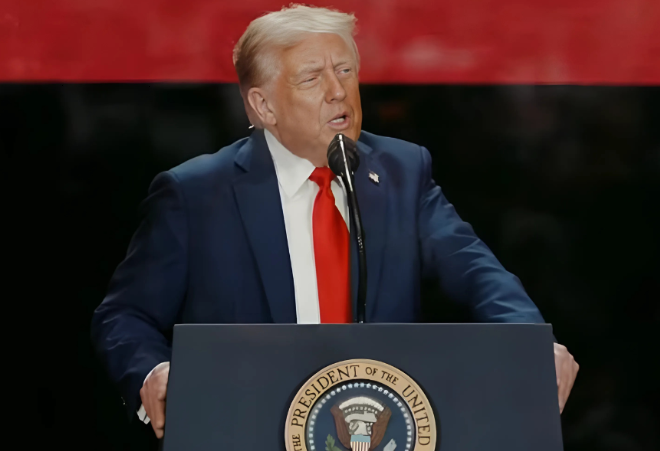 President Donald Trump Addresses Massive Crowd At Charlie Kirk’s Memorial Service