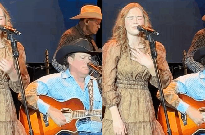 Clay Walker Gets Emotional Watching His Teenage Daughter Sing “Jesus, Take The Wheel” Onstage