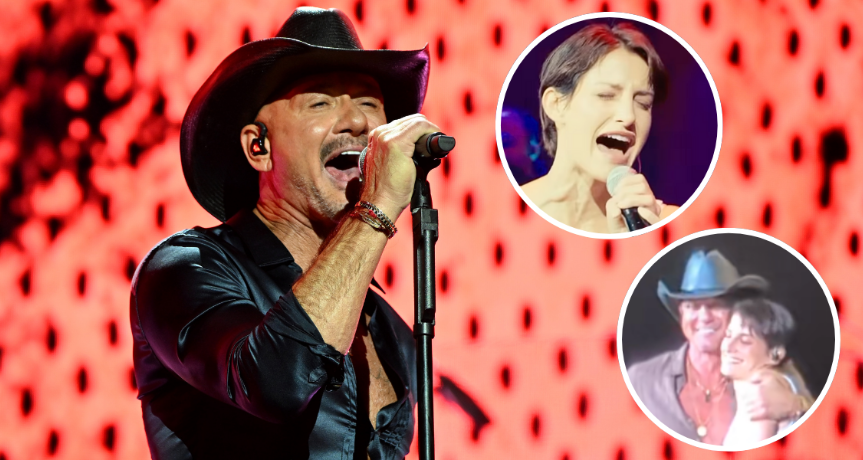 Tim McGraw Shares a Heartwarming Onstage Moment With His Daughter Audrey During a Surprise Performance
