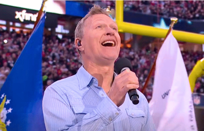 Craig Morgan Sings Soaring Rendition Of “God Bless America” At NFC West Title Game