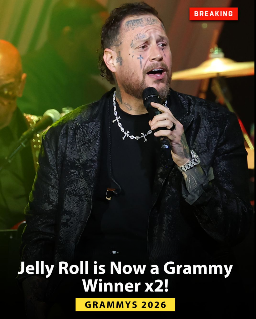 Jelly Roll Wins Best Contemporary Christian Music Song/Performance at the 2026 Grammy Awards