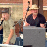 Young country singer Owen performs John Anderson's Swingin during a live performance.
